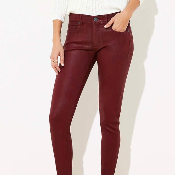 LOFT Jeans Loft Womens Nwt Coated Slim Pocket Skinny Jeans Poshmark